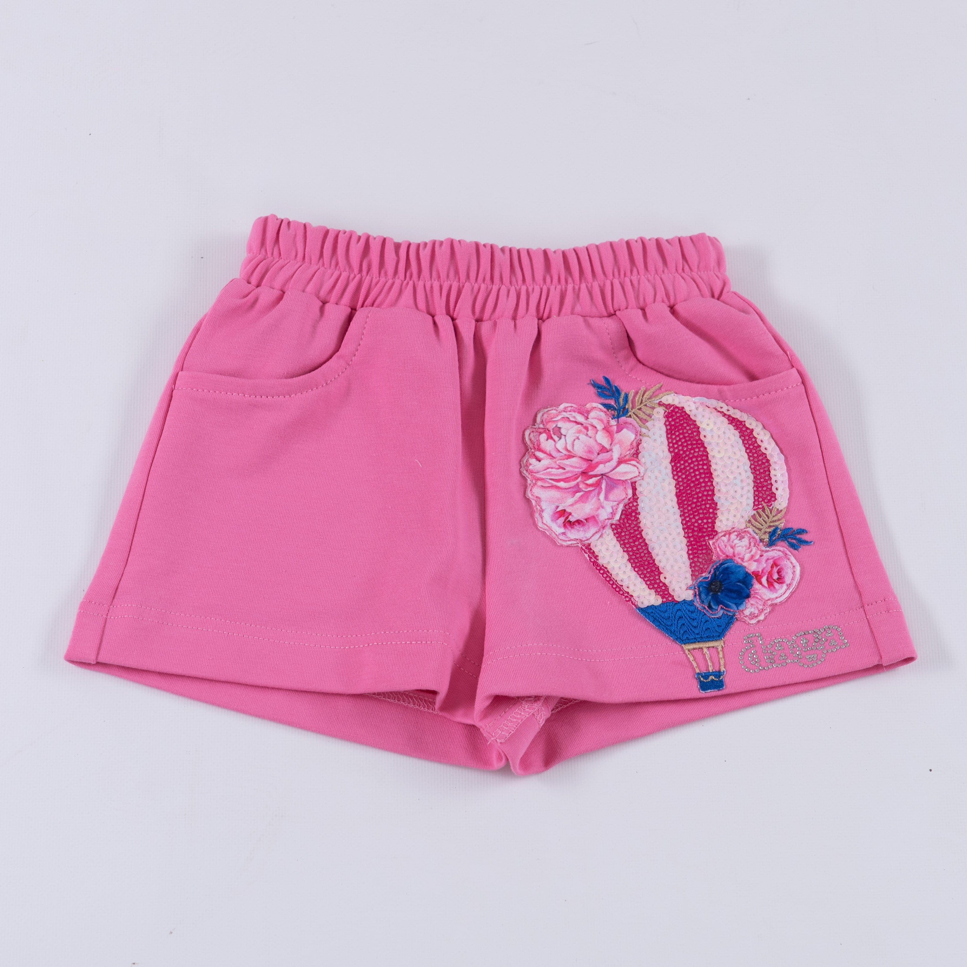 Daga - Hot Air Balloon Short Set - Pink