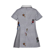 LAPIN HOUSE - Dog Tooth Short Sleeve Dalmatian - Grey