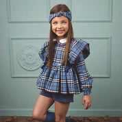 LA AMAPOLA -   British Short Set  - Blue