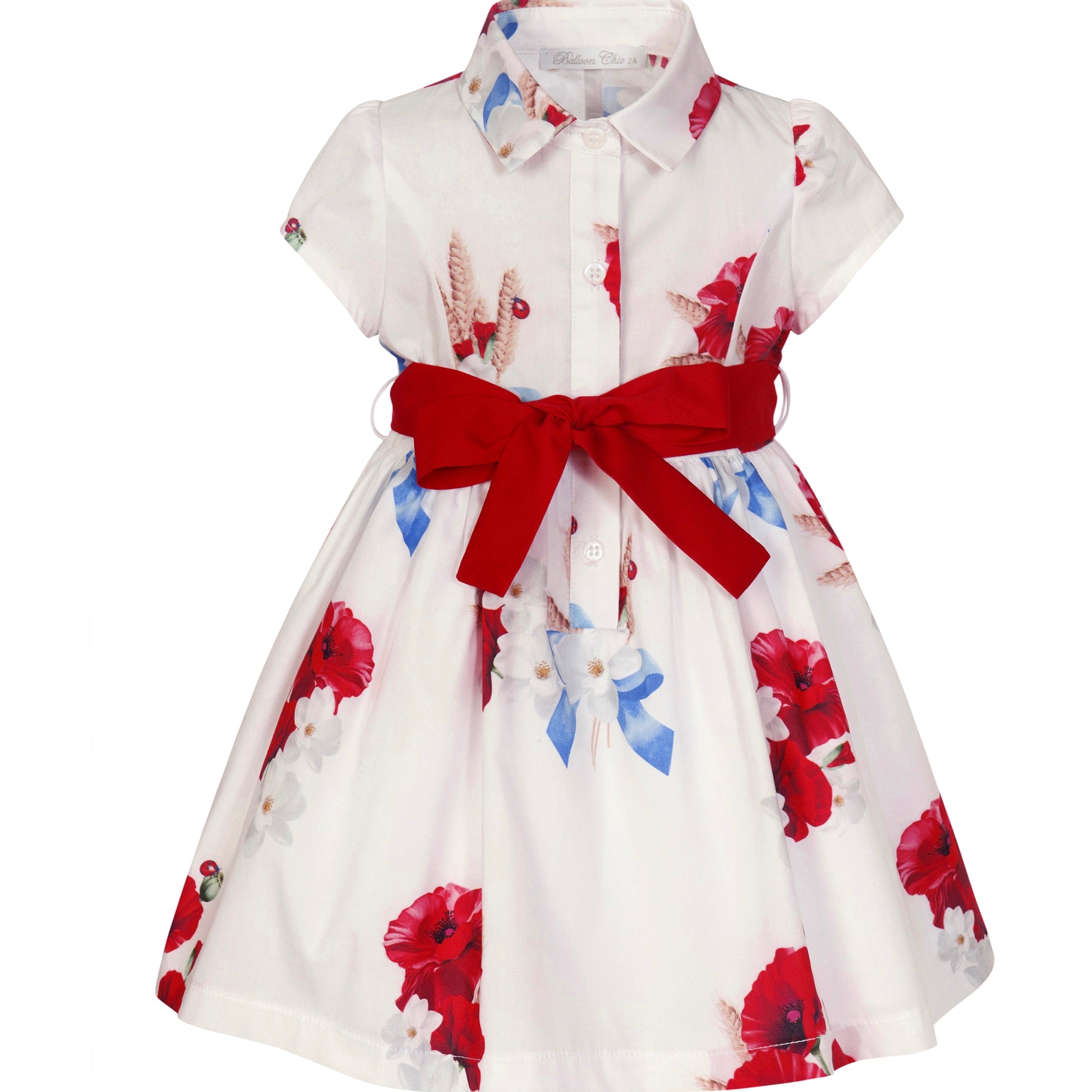 BALLOON CHIC - Poppy Shirt Dress - White