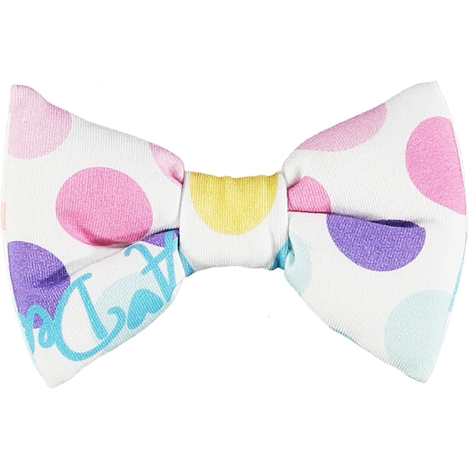 A DEE - Polka Dot Bow Hair Clip - White