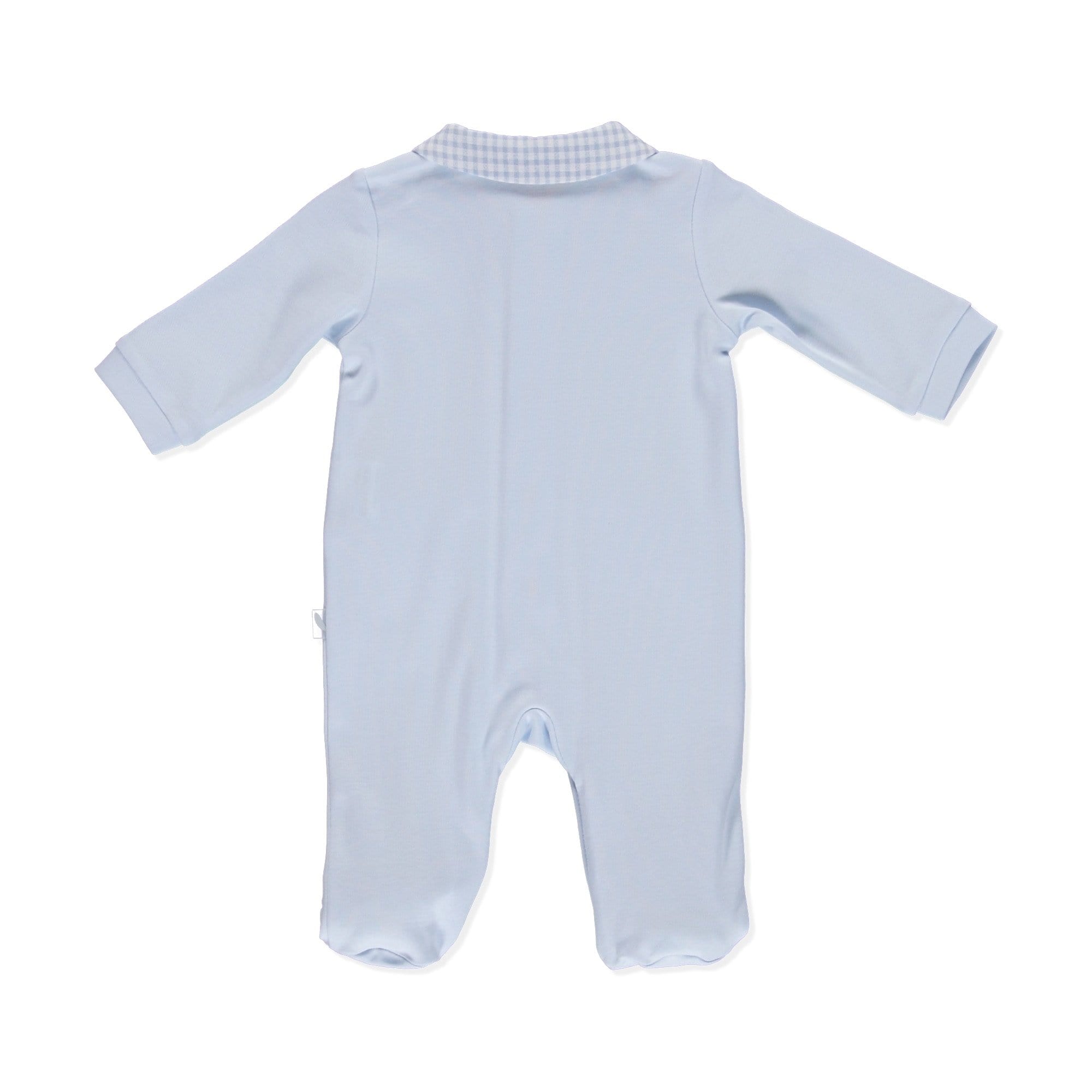 PURETÉ - Gingham Baby Layette Set - Blue