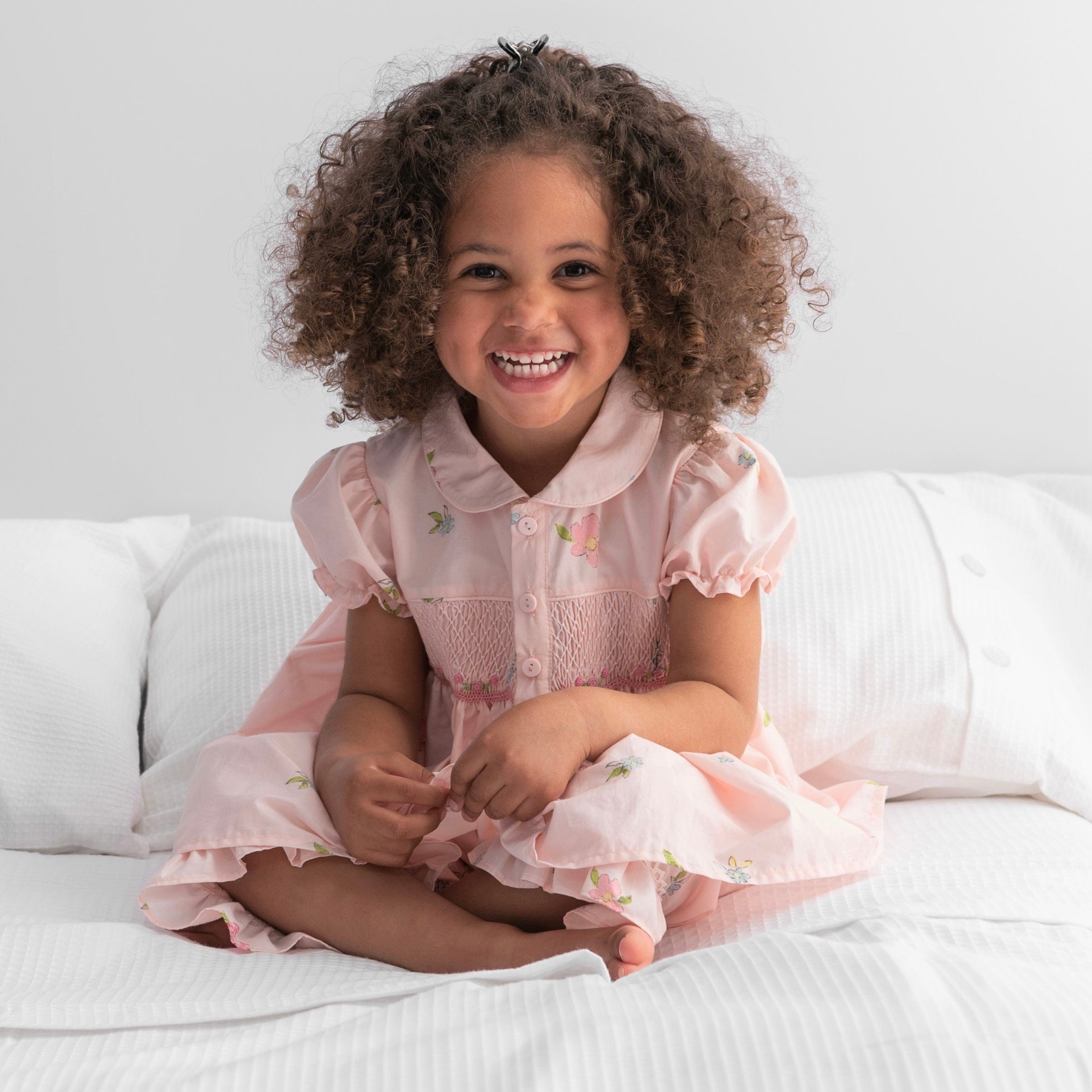 CARAMELO KIDS - Smocked Pyjamas - Peach