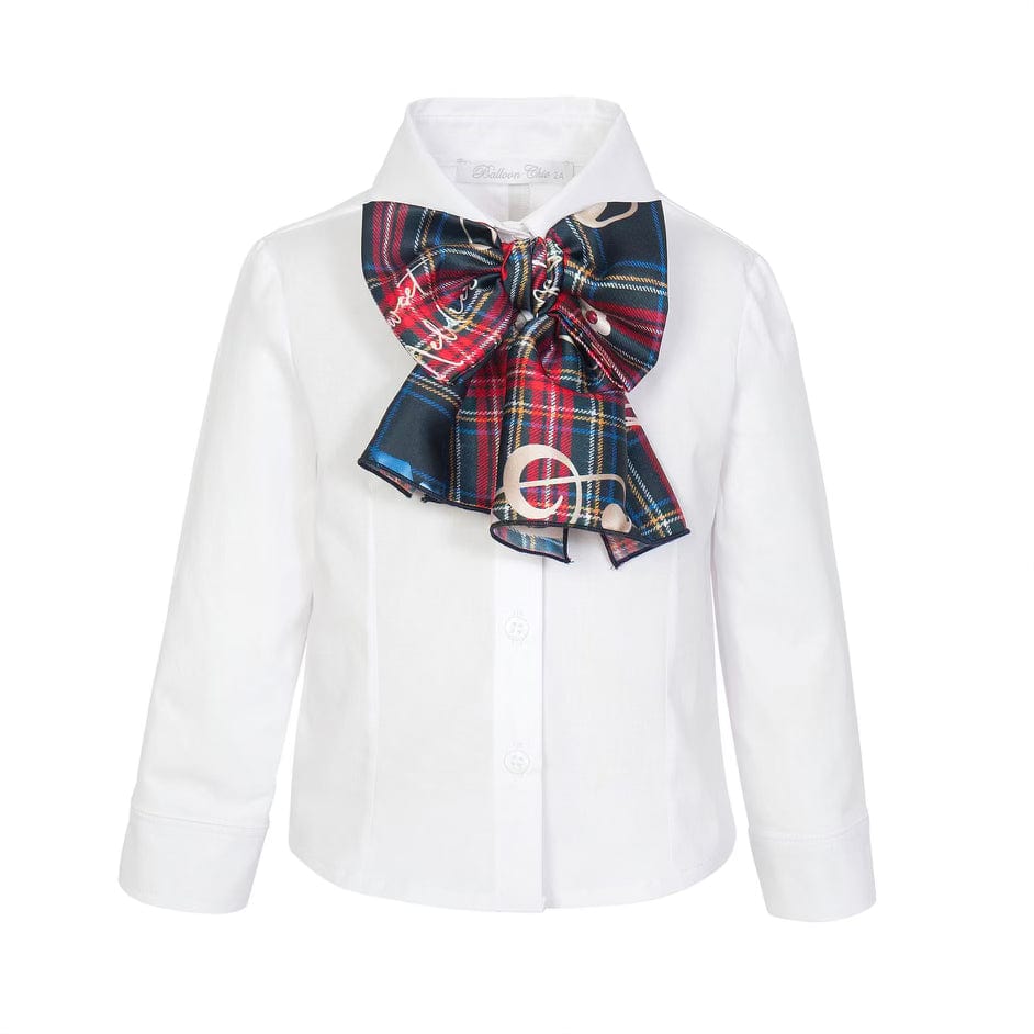 BALLOON CHIC - Tartan Skirt Set - Red