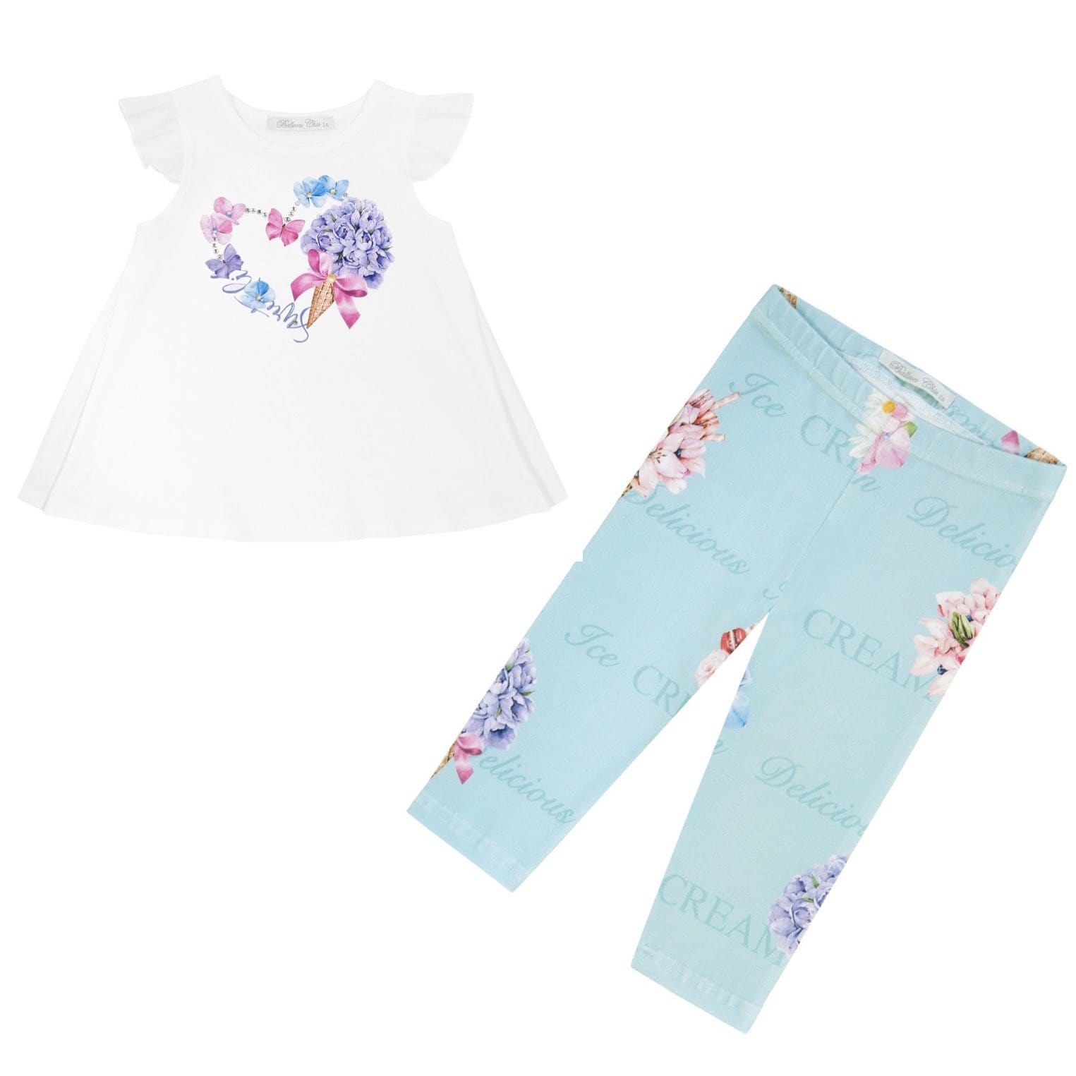BALLOON CHIC - Ice Cream Leggings Set - Mint