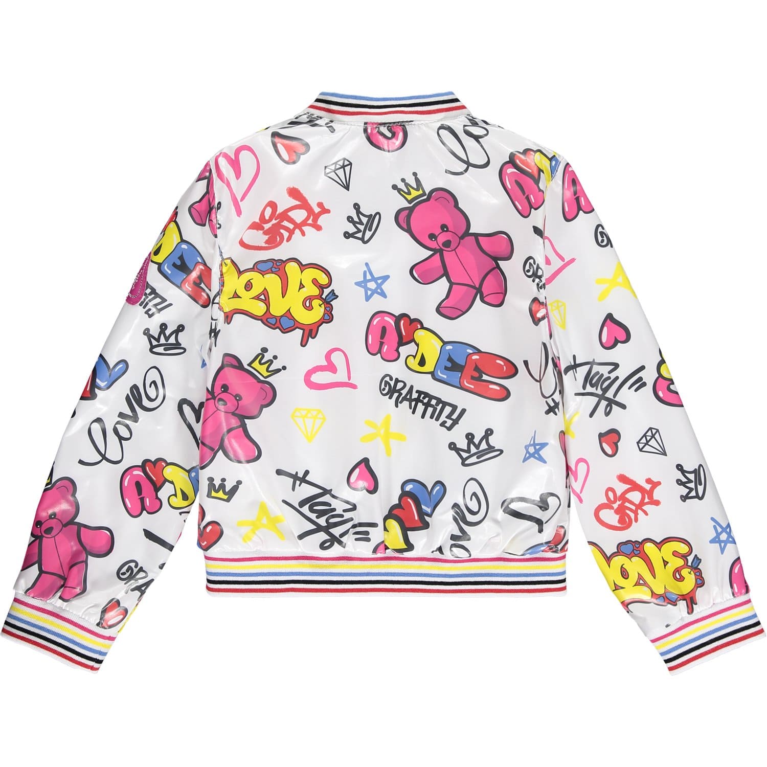 A DEE - Laura Street Art Jacket - White