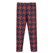 BALLOON CHIC - Dog Tooth Leggings Set  - Navy