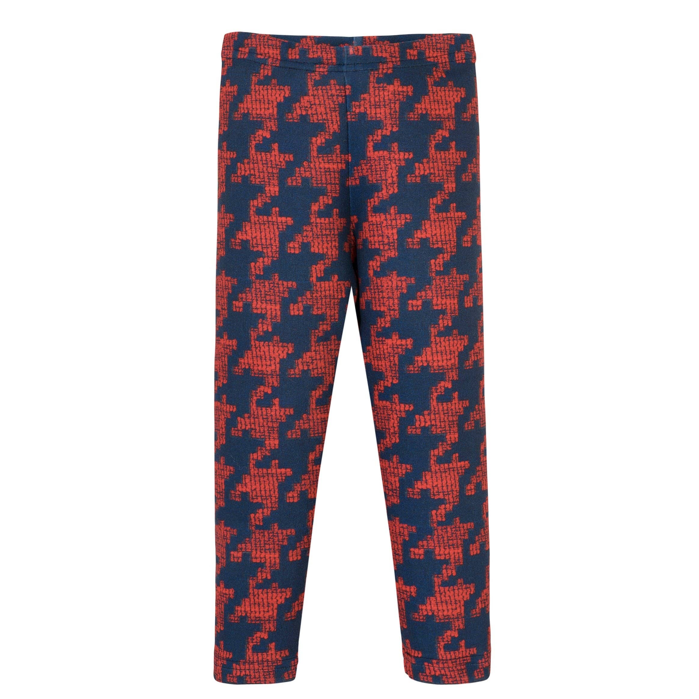 BALLOON CHIC - Dog Tooth Leggings Set  - Navy