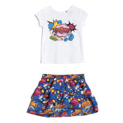 ROSALITA SENORITAS  POW T SHIRT & SKIRT SET