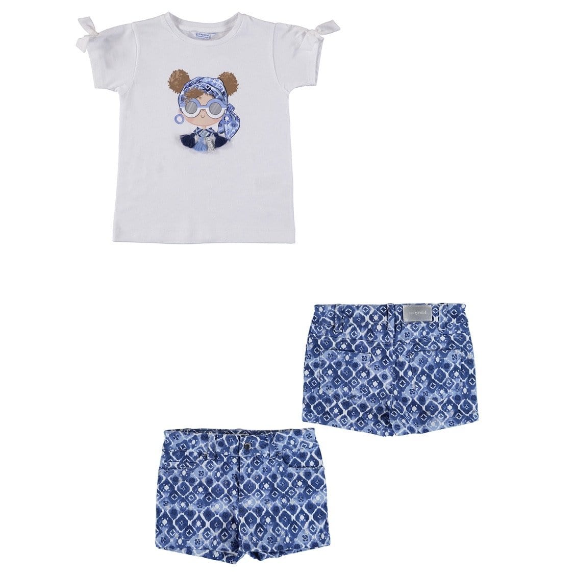 MAYORAL - Tassel Short Set - Blue