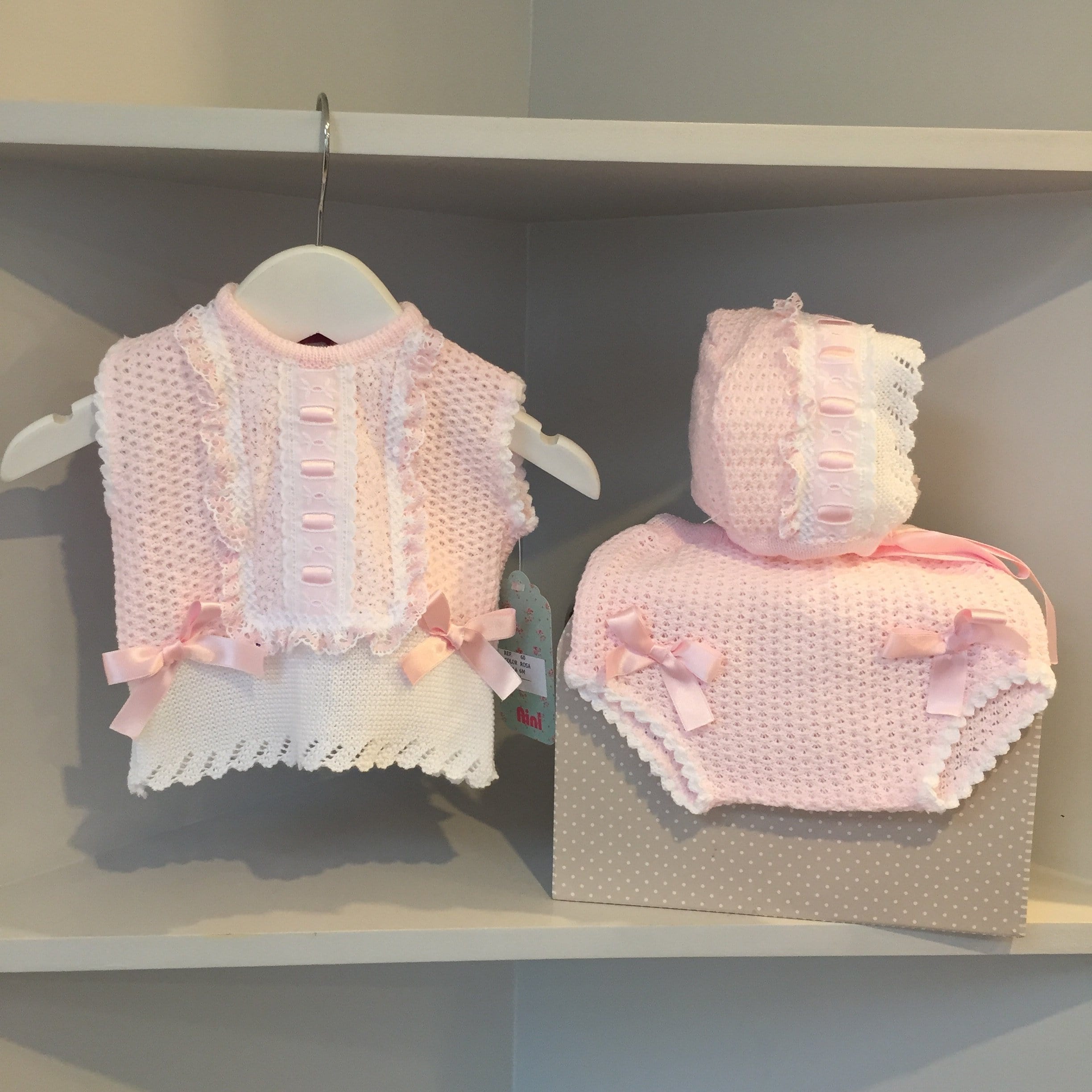 Nini -  Knit Three piece Set - Pink