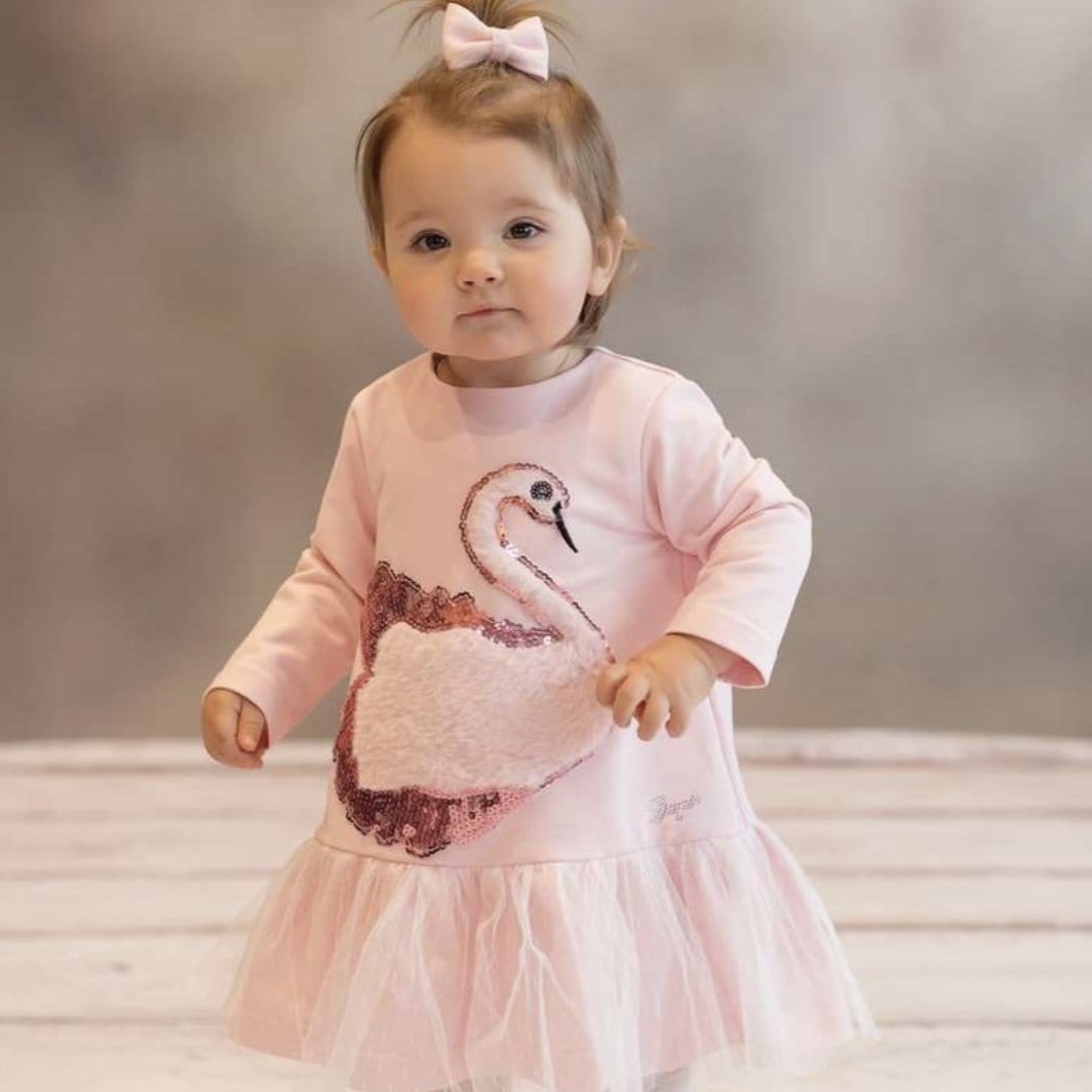 Daga - Swan Jersey Dress - Pink