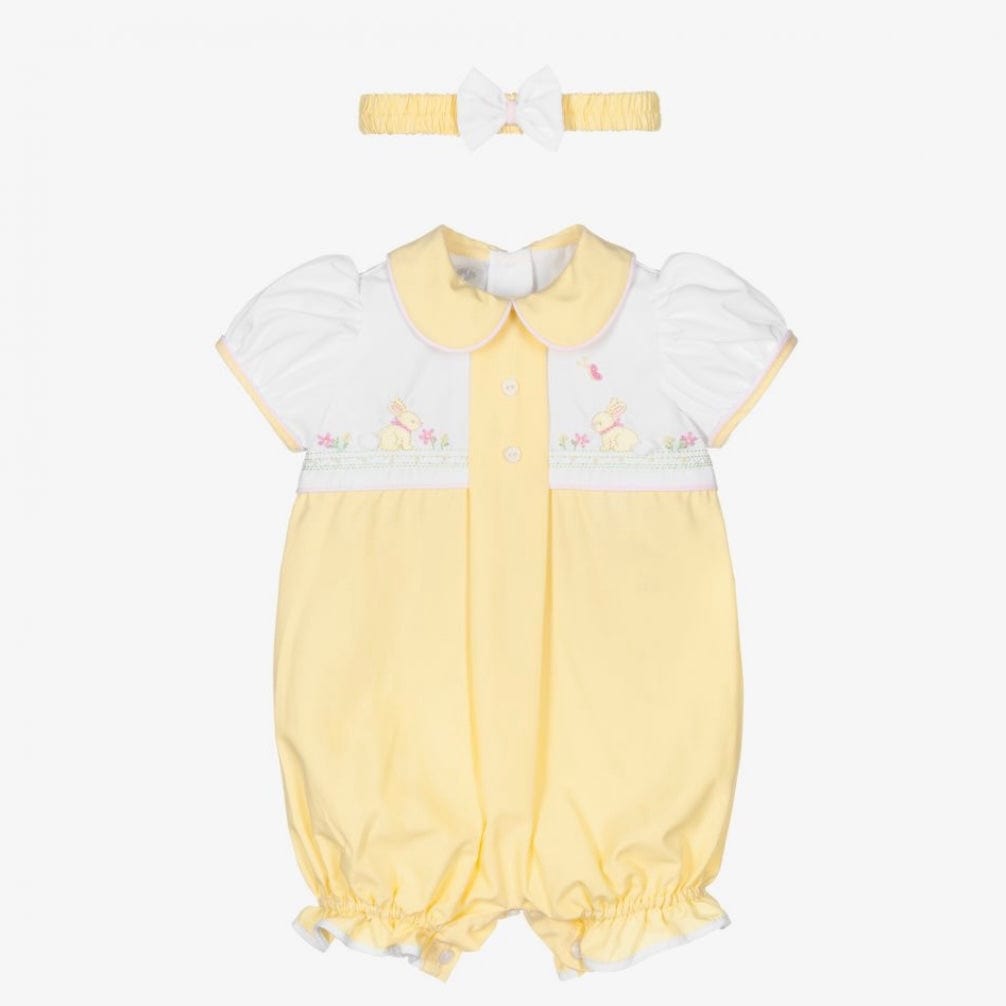 PRETTY ORIGINALS - Bunny Romper & Hairband - Pink