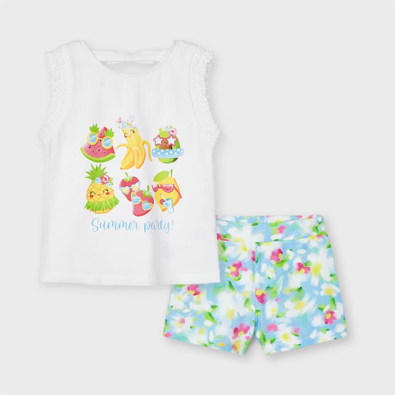 MAYORAL - Summer Party Short Set - Blue