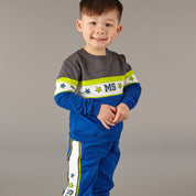 MITCH & SON - Giovanni Colour Block Sweatshirt Set - Royal Blue