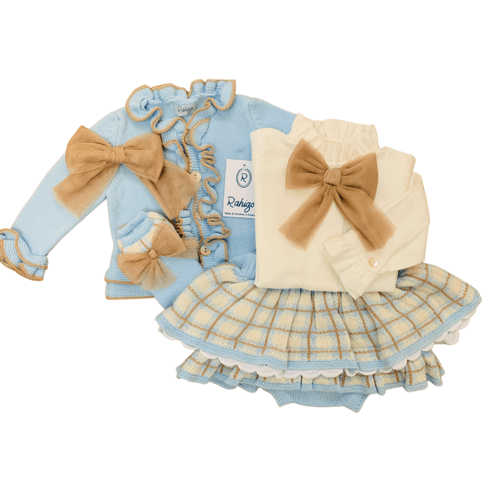 RAHIGO - Tartan Five Piece Set - Baby Blue