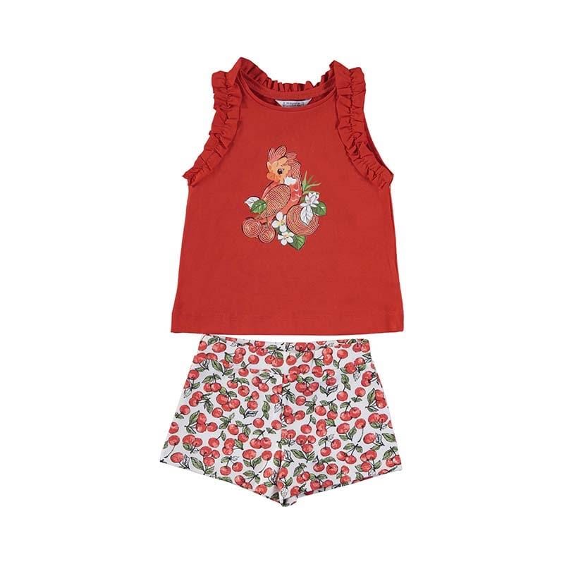 MAYORAL - Cherry Short Set - Red