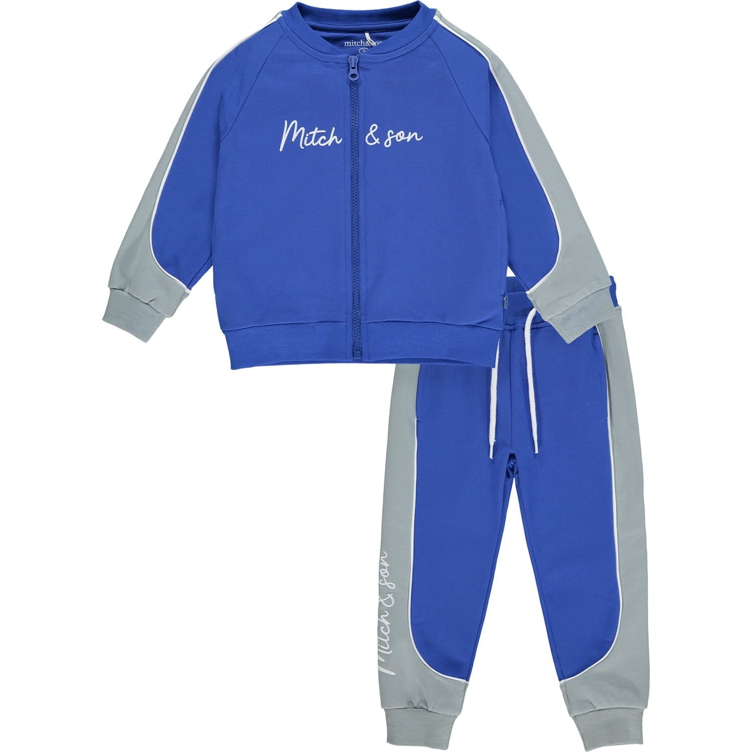 MITCH & SON - Signature Zipper Two Piece Tracksuit - Blue