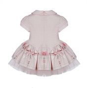 LAPIN HOUSE - Dog Tooth Tule Dress - Pink