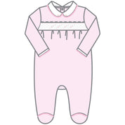 MAGNOLIA BABY - Sophie Smocked  Babygrow - Pink