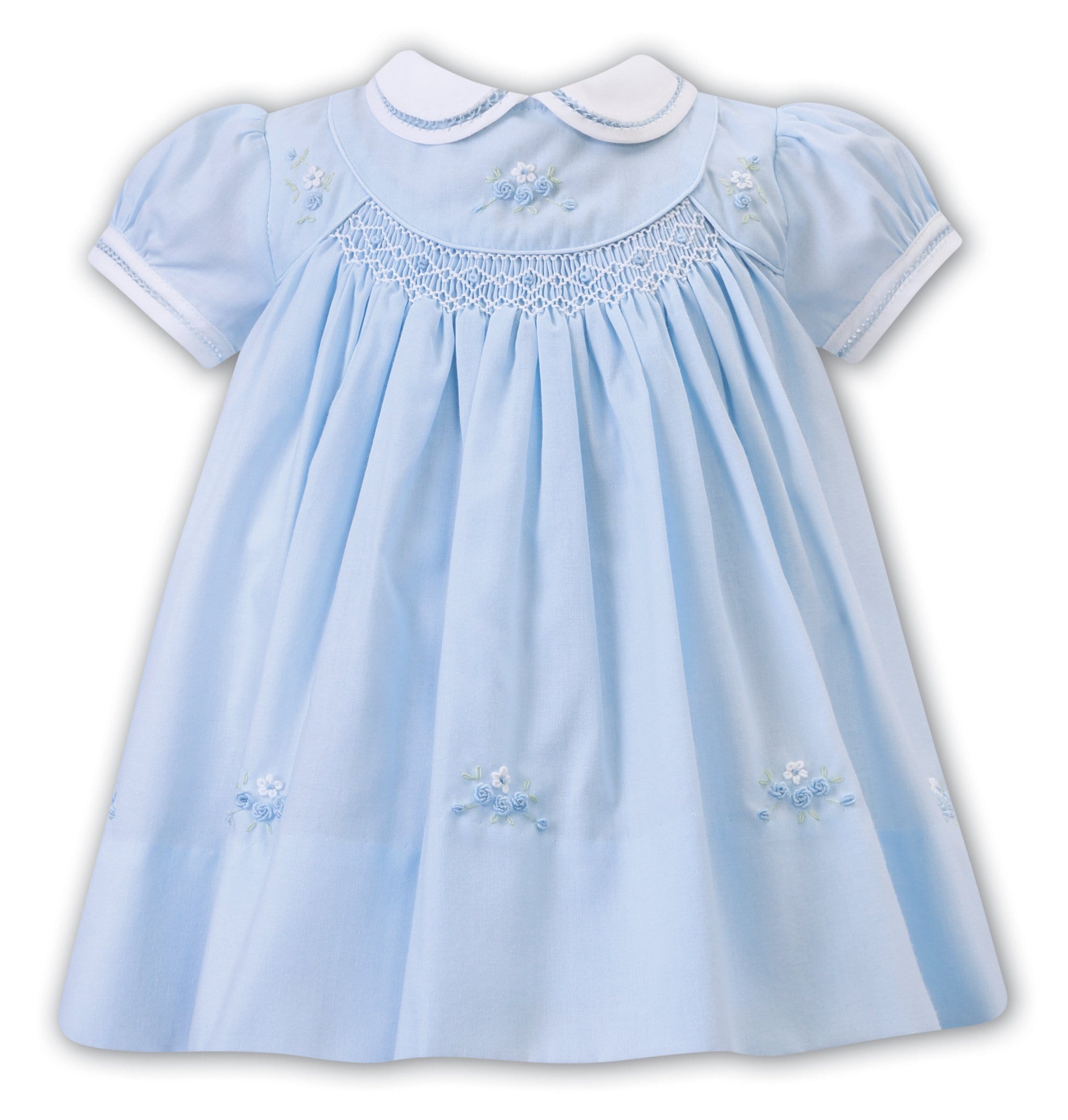 SARAH LOUISE - Smock Dress - Blue