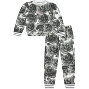 A DEE - Tabitha Rose Print Tracksuit - Light Grey