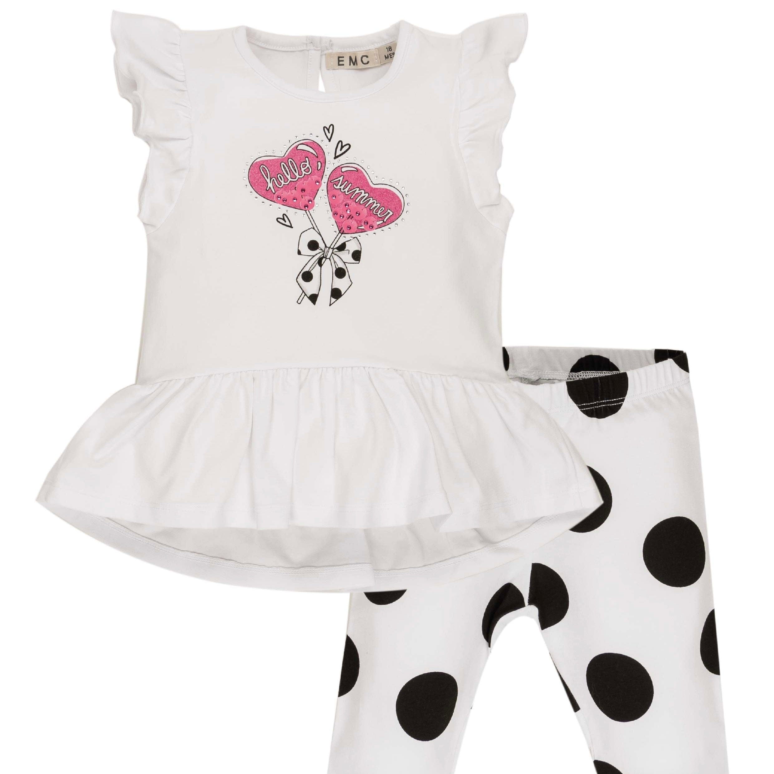 EMC - Hello Summer Cycling Short Set - White