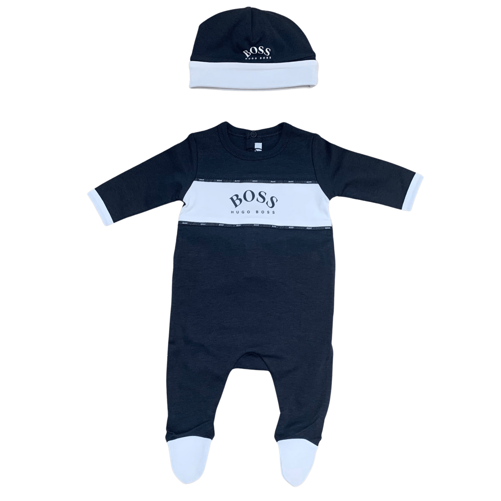 HUGO BOSS - Pyjamas & Hat Set - Navy