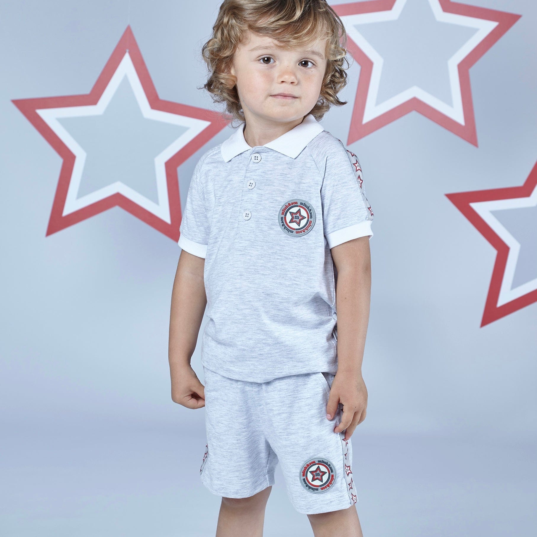 MITCH & SON - Lennox A Summer Star Polo Set - Grey