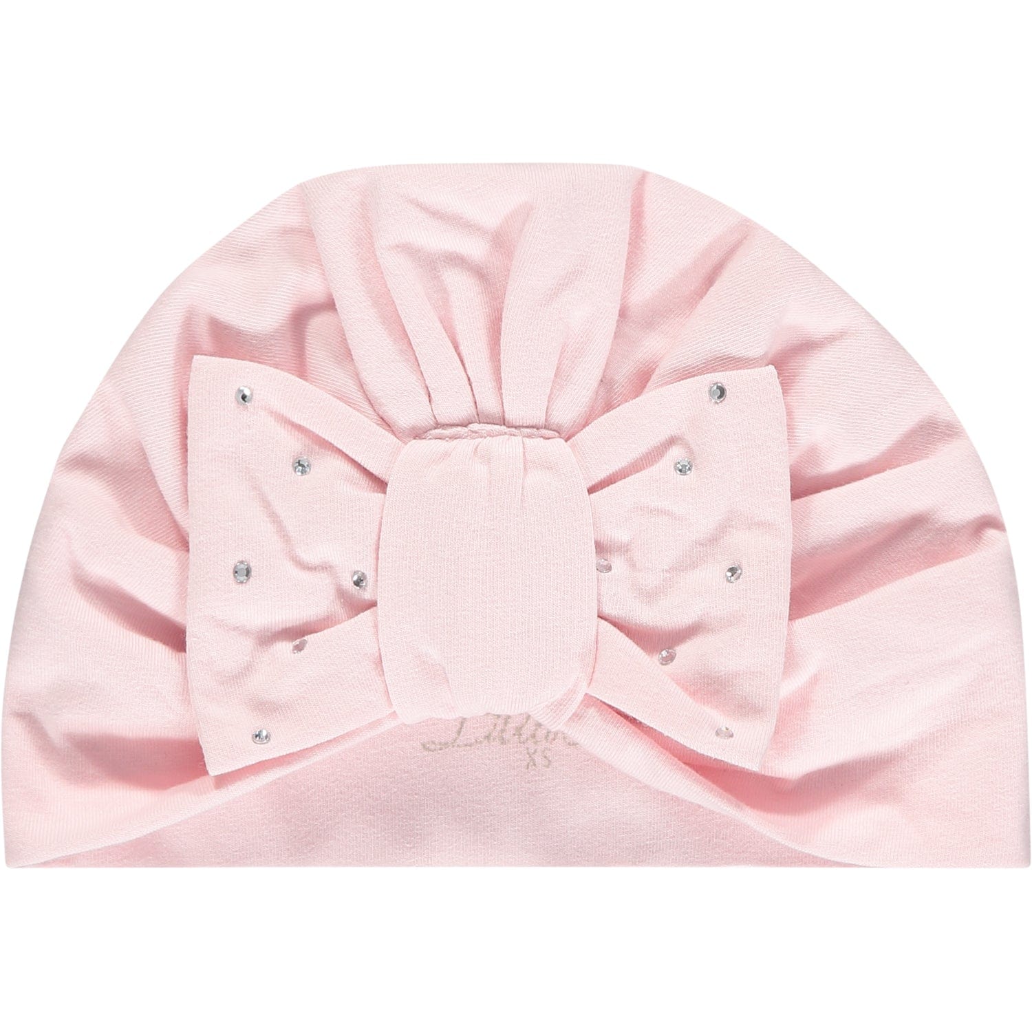 LITTLE A - Emmy Diamante Turban - Baby Pink