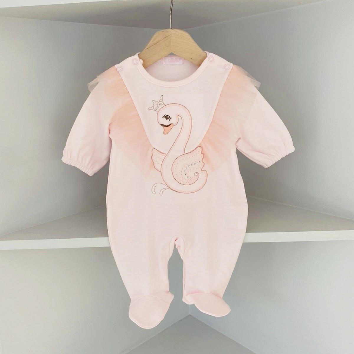 SOFIJA - Swan Babygrow - Pink