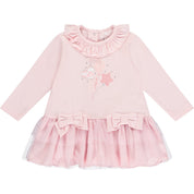 LITTLE A - Enya Tule Frill Dress - Baby Pink
