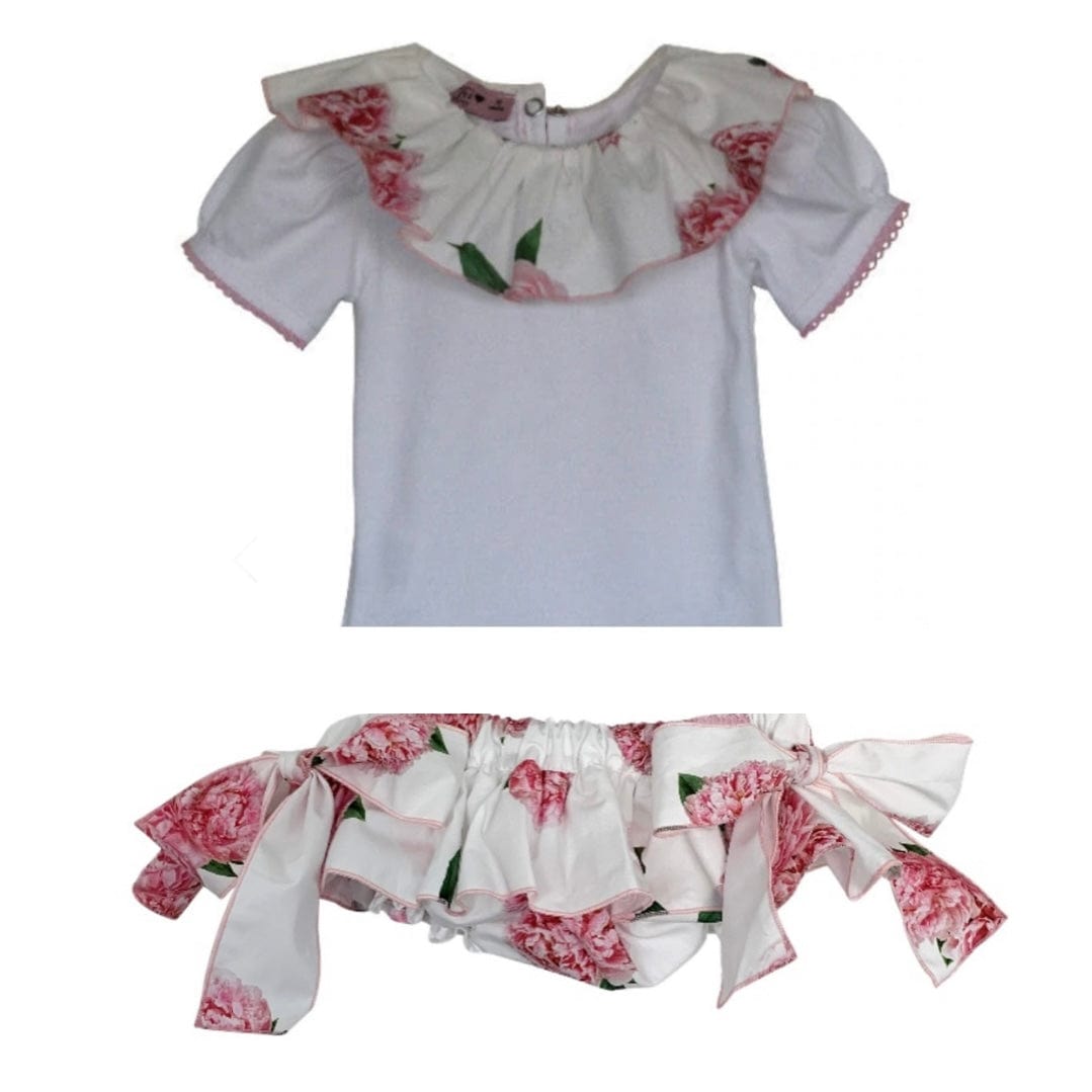 PHI - Peony Jam Pants Set - White