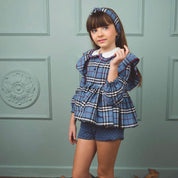 LA AMAPOLA -   British Short Set  - Blue