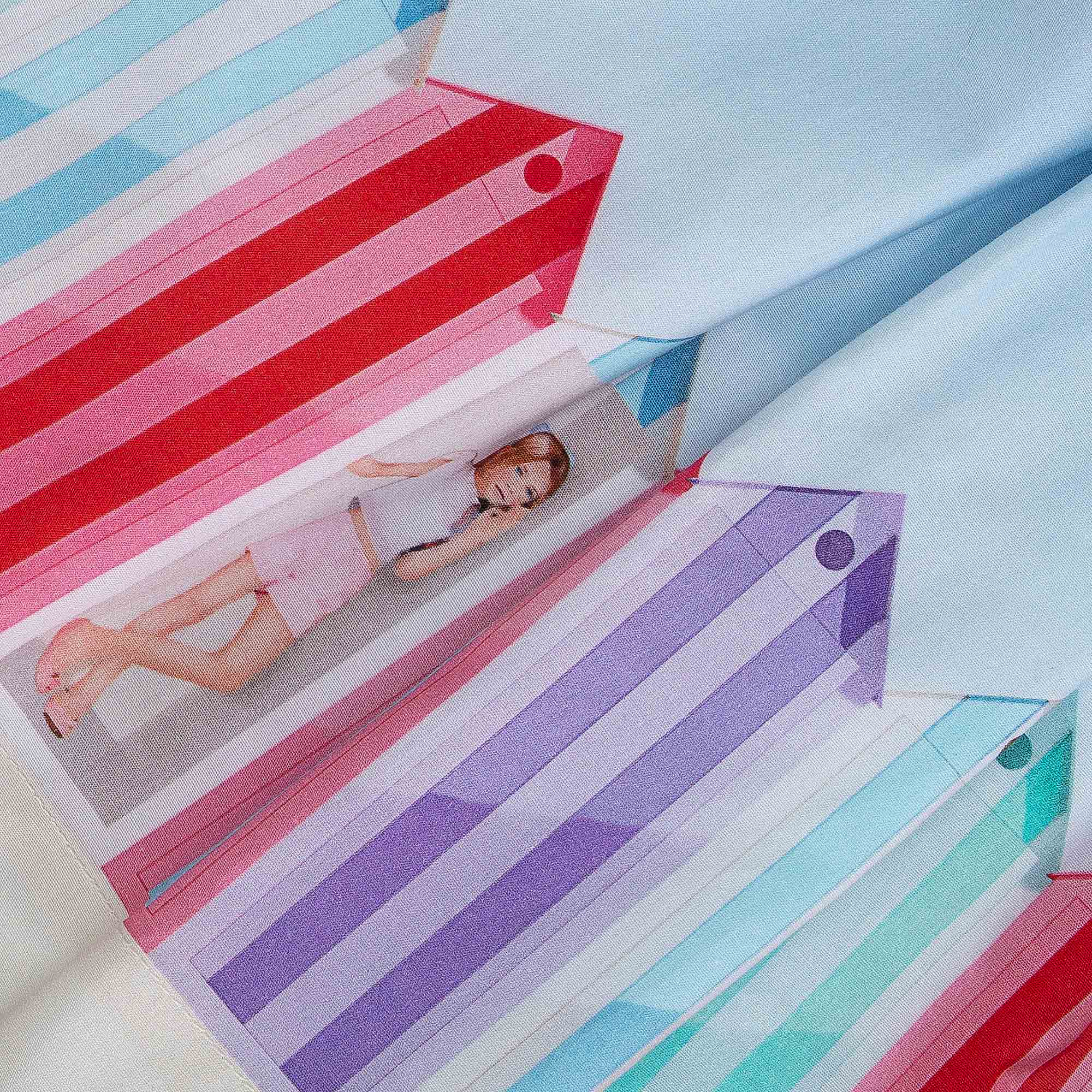 LAPIN HOUSE - Beach Hut Bow Dress - Blue