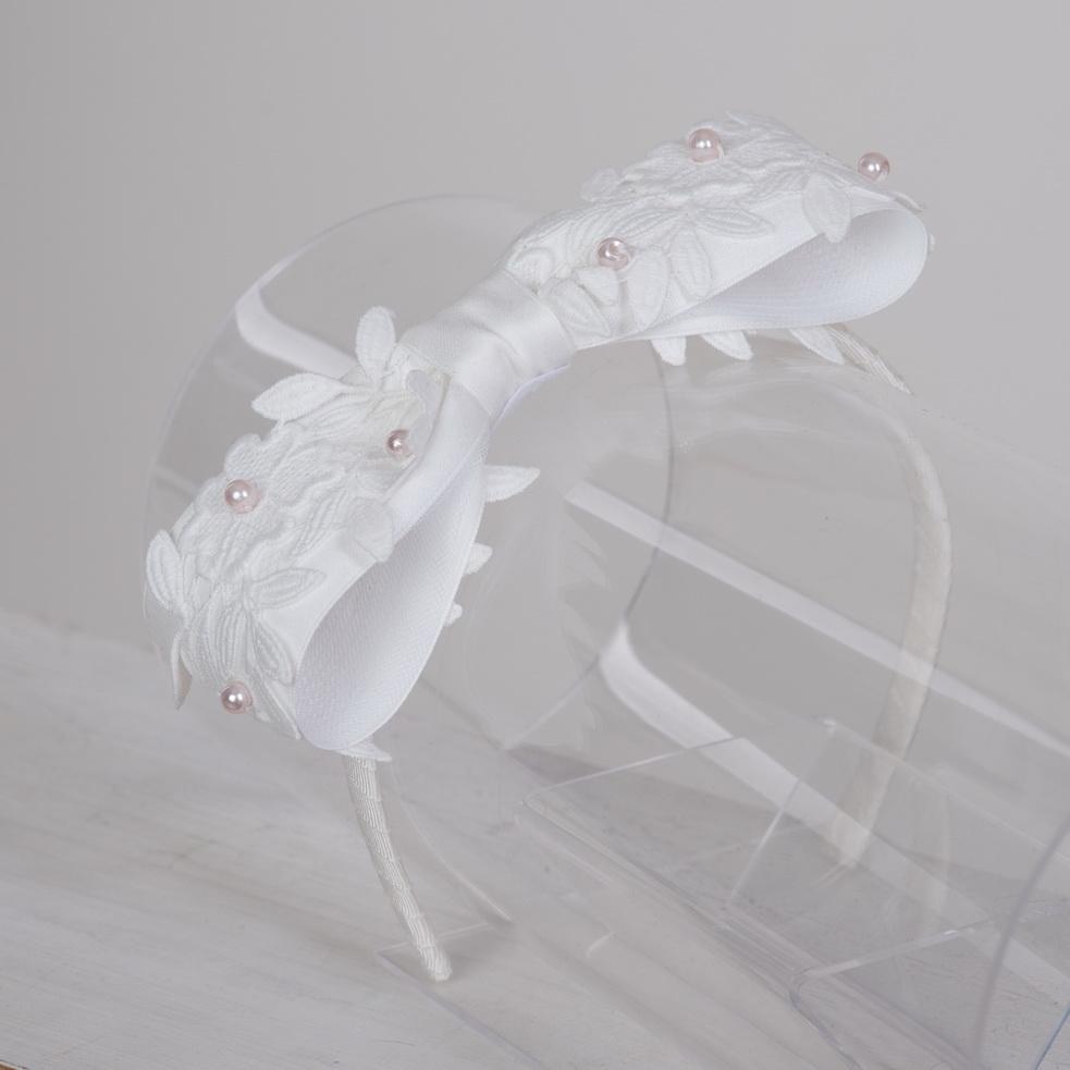 Daga - Flower Hairpiece - White