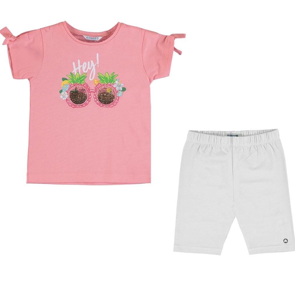 MAYORAL - Sunglasses Short Set - Pink / White