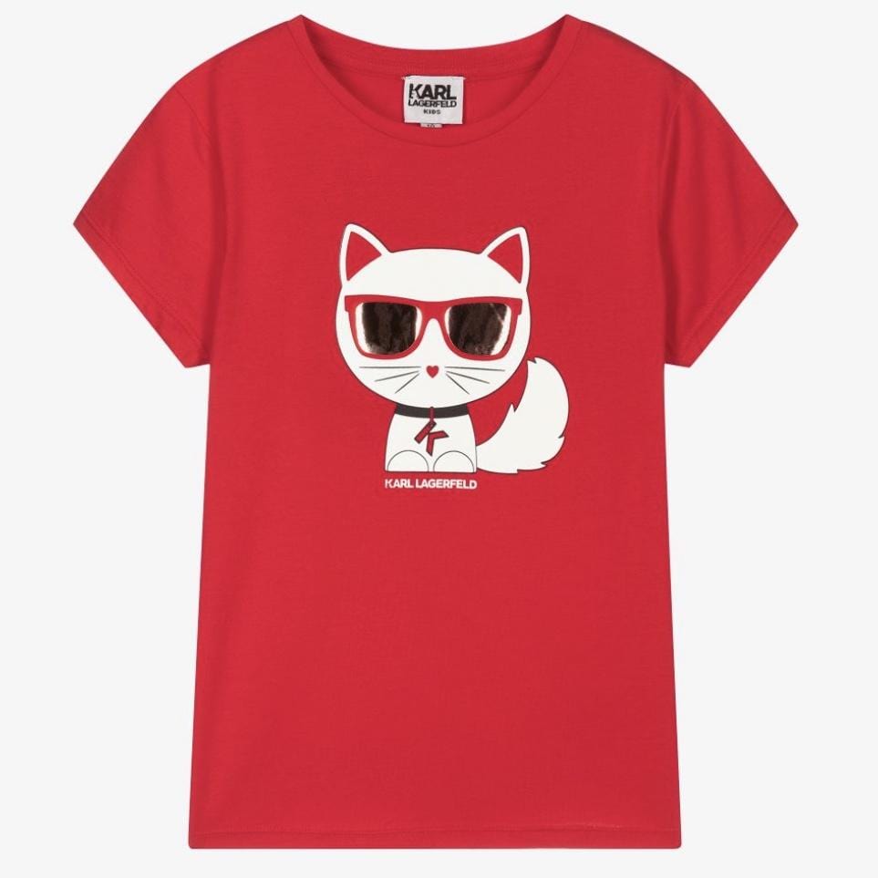 Karl Lagerfeld - Choupette T Shirt - Red