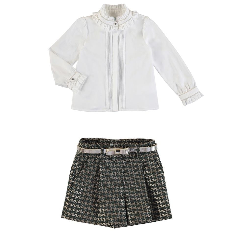 ABEL & LULA - Blouse & Shorts - Bottle Green