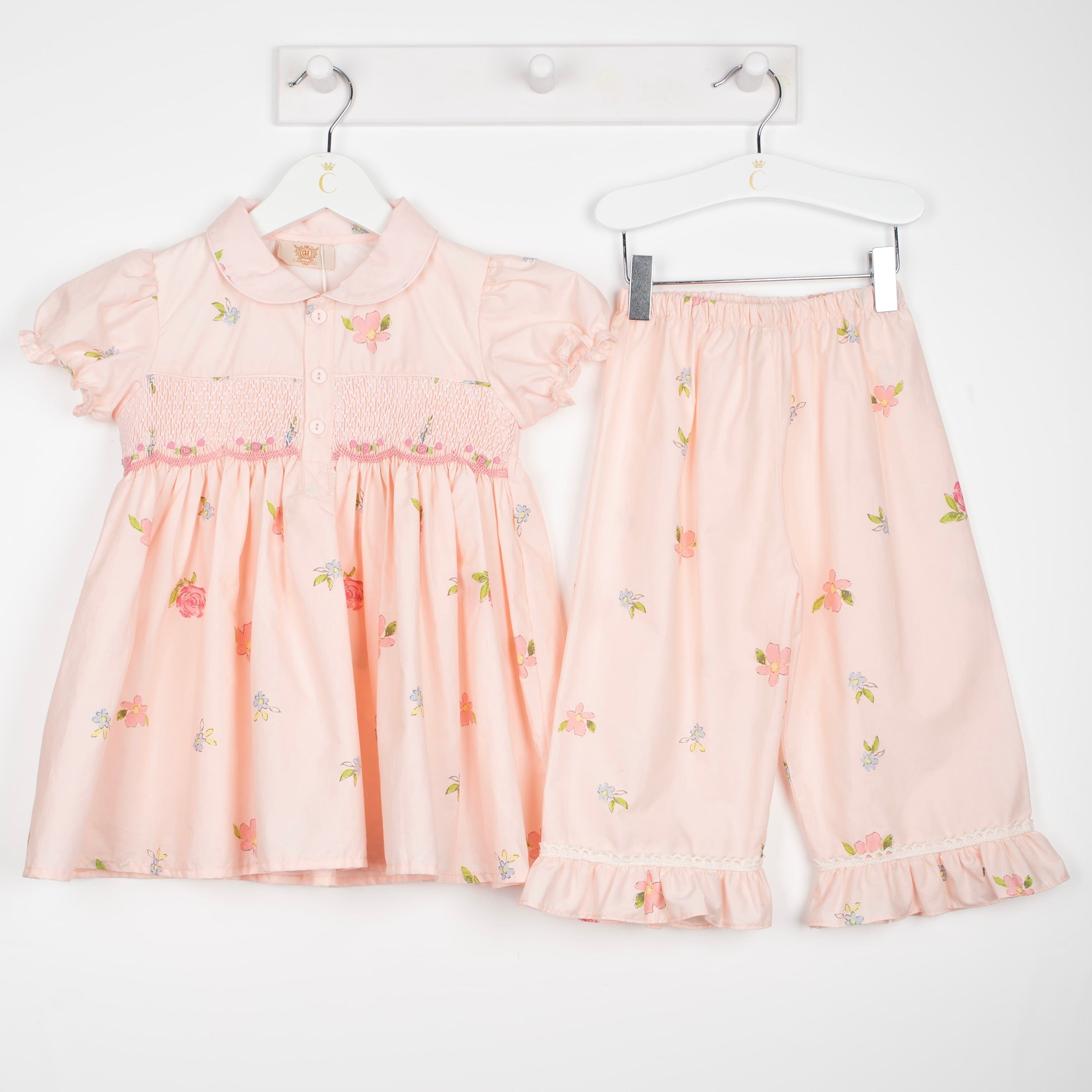 CARAMELO KIDS - Smocked Pyjamas - Peach