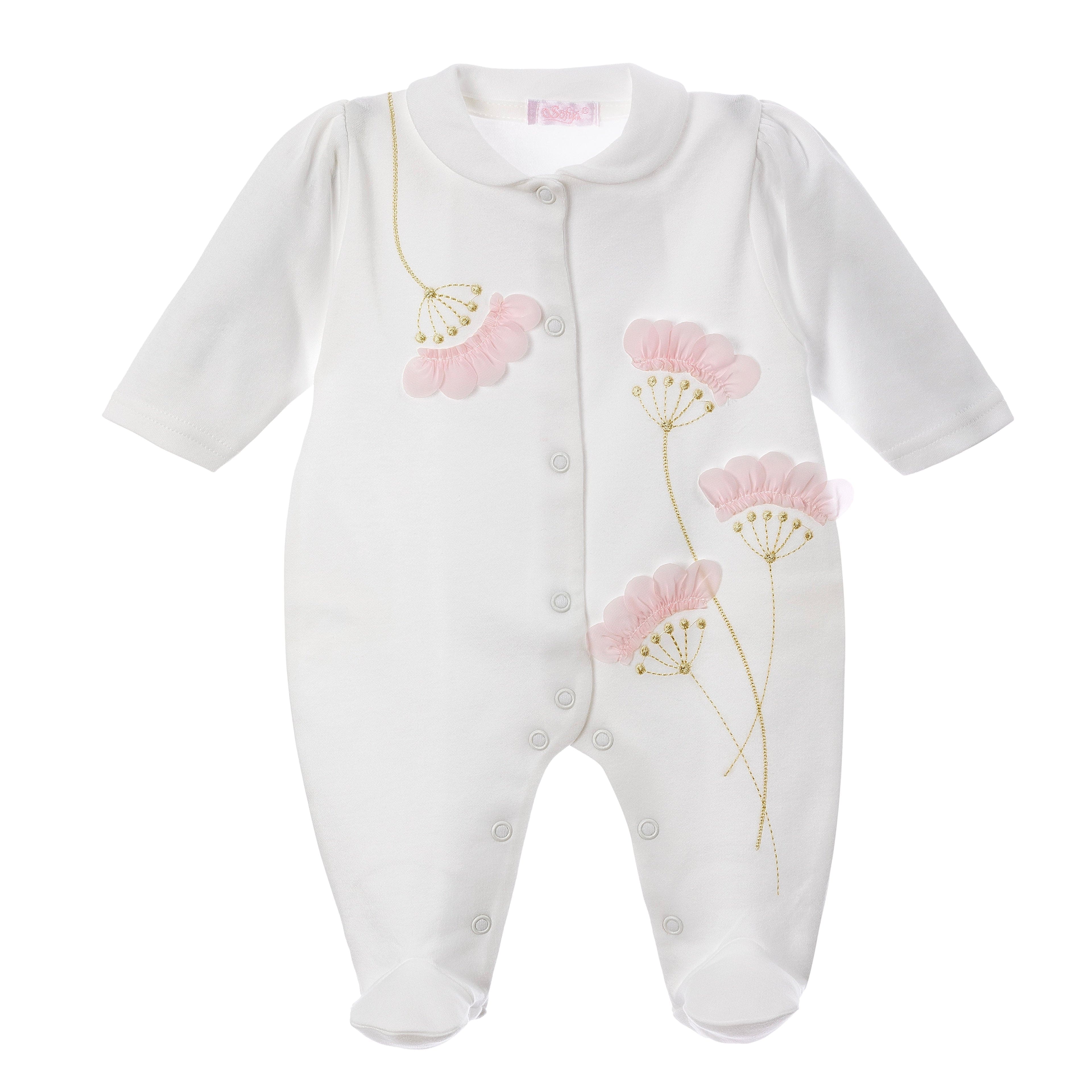 Sofija - Elza  Babygrow - White