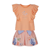APIN HOUSE PEACH TOP & PEACH SHORTS