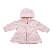 LITTLE A - Gabriella Summer Bloom Bow Frill Jacket - Pale Pink