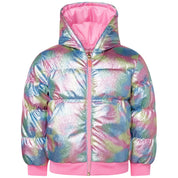 BILLIEBLUSH - Metalic Puffa Jacket - Pastel