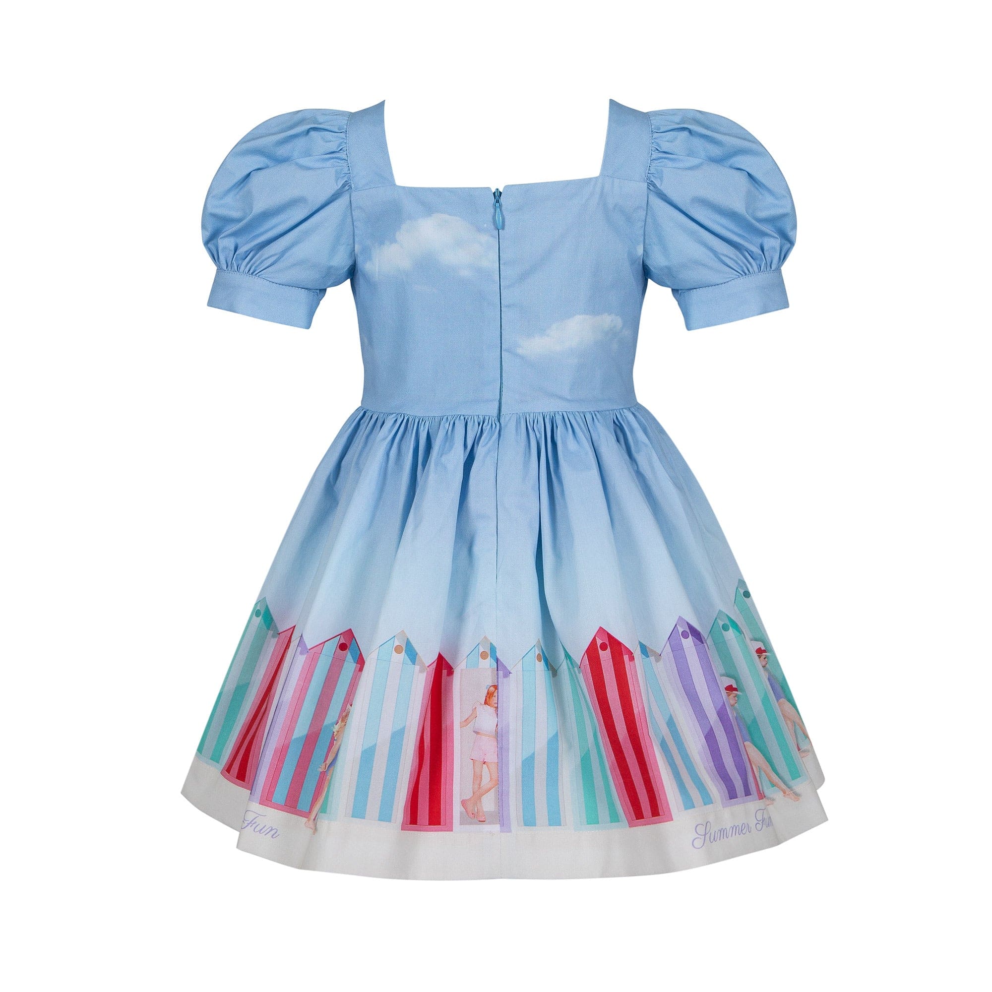 LAPIN HOUSE - Beach Hut Bow Dress - Blue