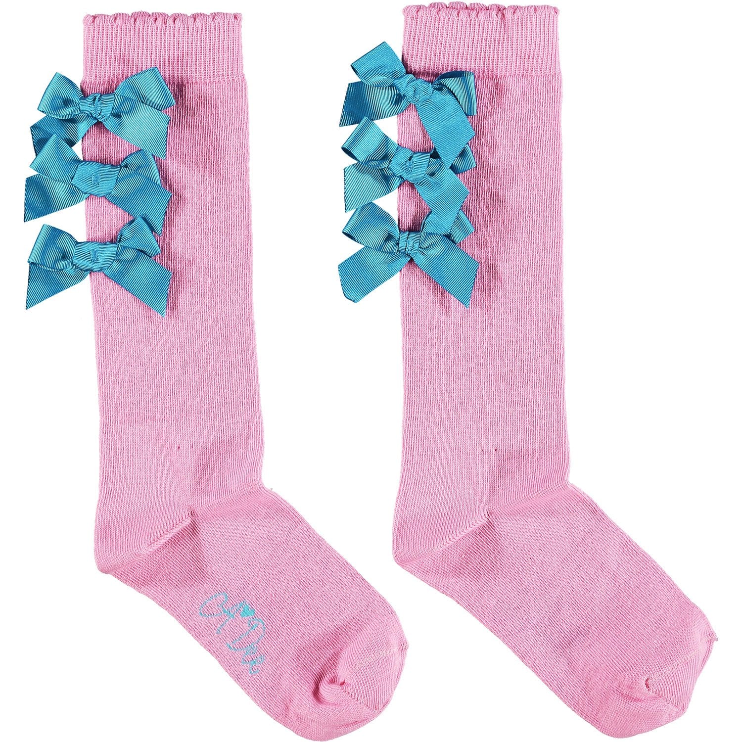 A DEE PINK CANDY KNEE HIGH SOCKS