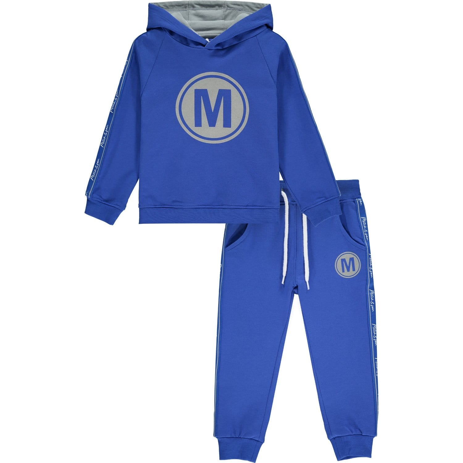 MITCH & SON - Felt M Hoody Tracksuit - Blue