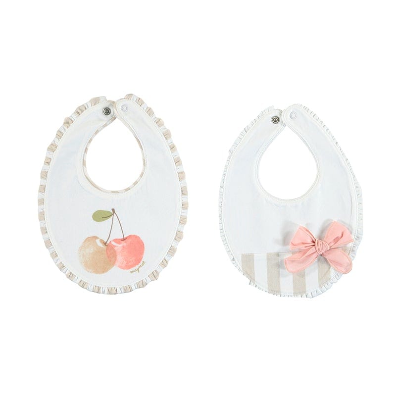 MAYORAL - Peach Cherry Bibs - Taupe