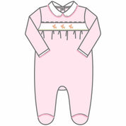 MAGNOLIA BABY - Springtime Bunny Smocked  Babygrow - Pink