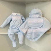 BABY - Mandy & Mason’s Smocked Set - Blue